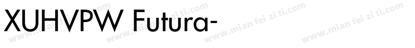 XUHVPW Futura字体转换